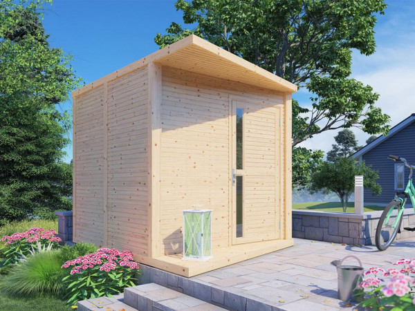 Abri de jardin Futura 19 mm profil rhomboïdal naturel