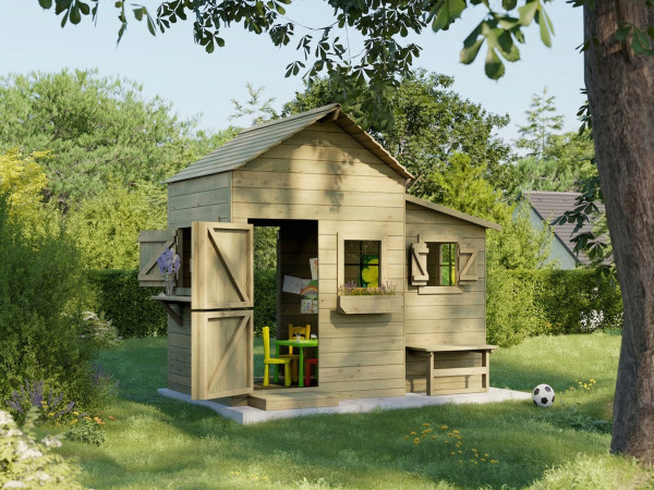 Cabane pour enfant en bois autoclave “Butterfly” Prestige Garden