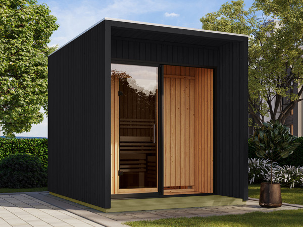 Maison de sauna Nero 1, 73 mm, noir