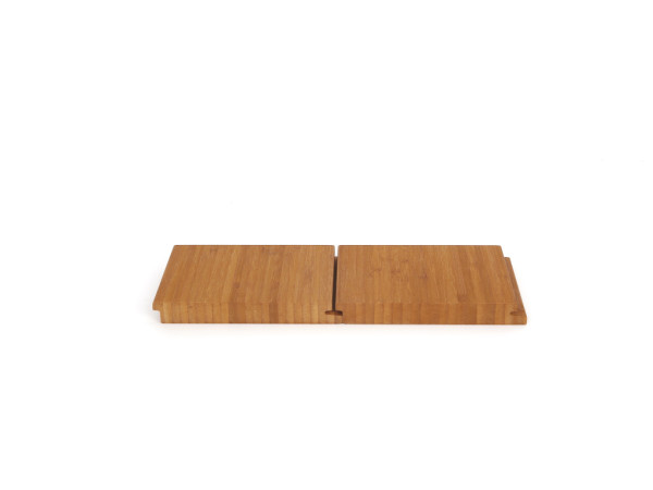 Façade murale en bambou pour l'extérieur - brun naturel, 2900 x 135 x 18 mm