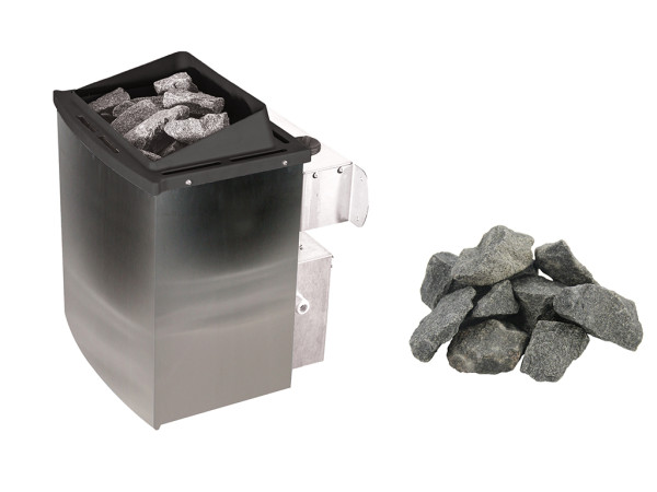 Poêle sauna de 4,5 kW avec commande intégrée KIT ÉCONOMIQUE 1
