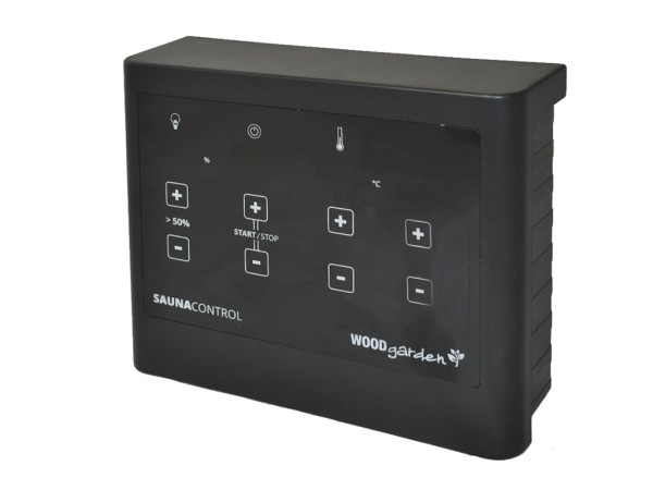 Abri de jardin Lene 6 terra gris SPARSET 9kW BiOven et ext. Ctrl