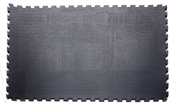 Tapis d'écurie en caoutchouc avec dentelure sur les quatre côtés