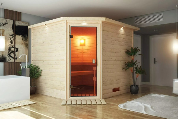 Karibu Sauna en bois massif 38mm Lina