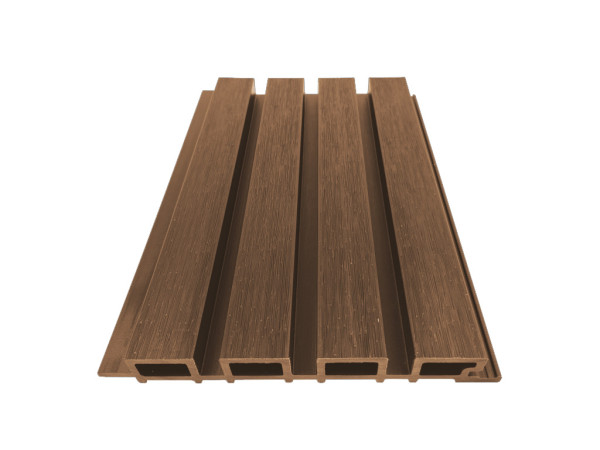 WPC quadruple profilé rhombique Teak co-extrudé