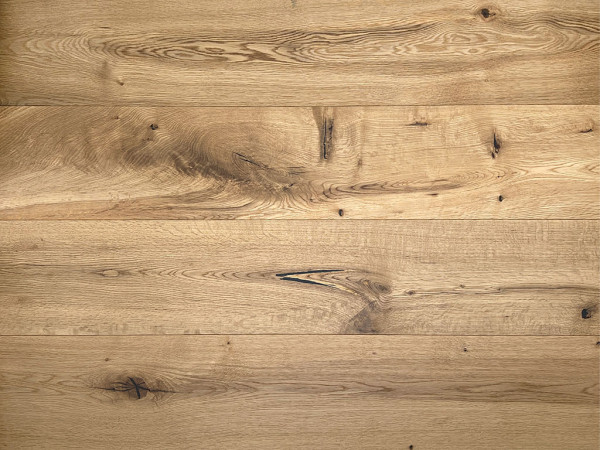 Parquet contrecollé décor chêne Wild Nature brossé lame large