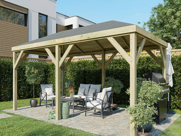 Pavillon tonnelle Superieur pin imprégné