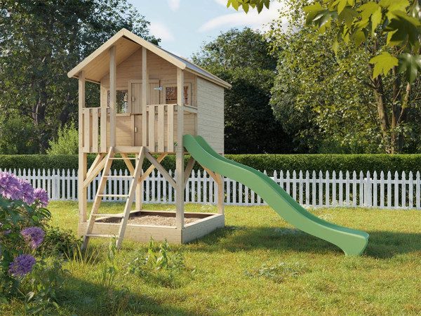 Cabane de jardin sur pilotis Big House avec bac à sable KDI