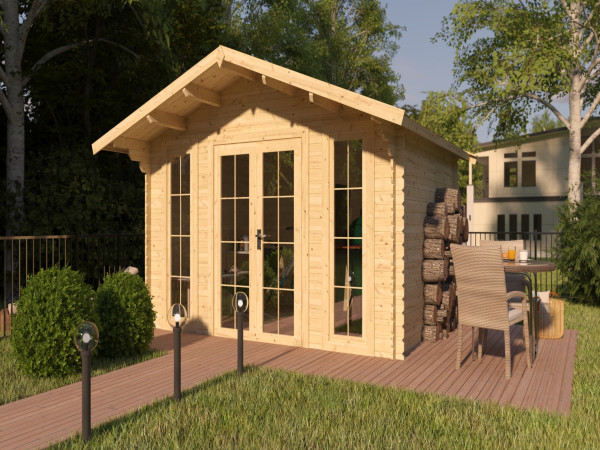 Abri de jardin abri en madriers Maximus 28 mm brut