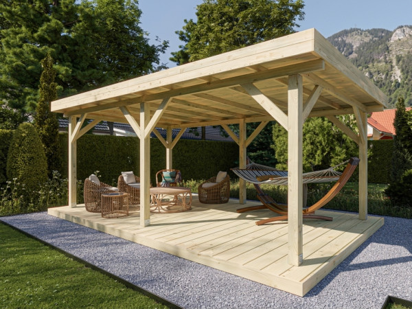 Pavillon Tonnelle de jardin Moderne Excellent Pin imprégné