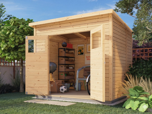 Abri de jardin Marksburg 3 14 mm naturel