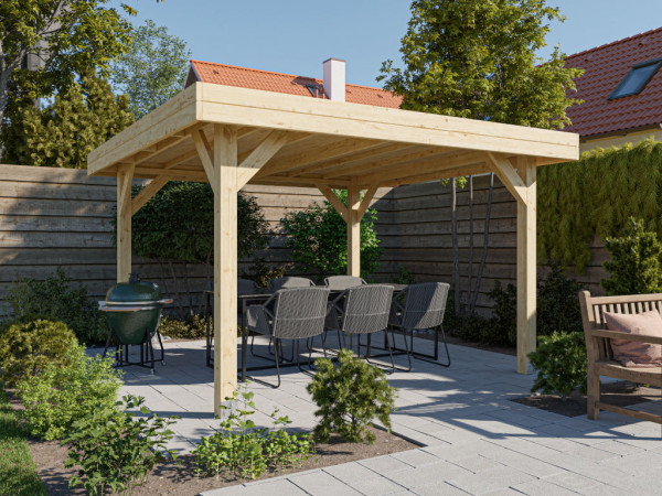 Pergola tonnelle en épicéa DICE