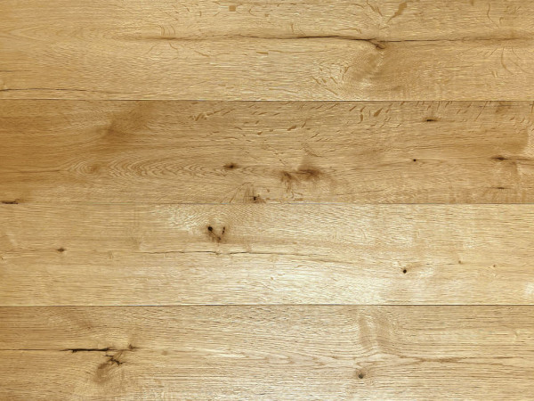 Parquet chêne naturel lame large brossé