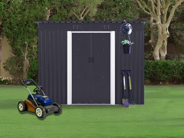 Abri métallique Smart couleur anthracite