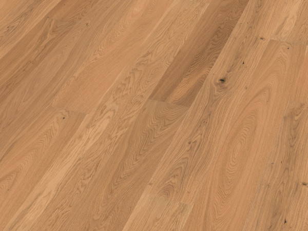 Parquet monolame chêne légèrement noueux huilé