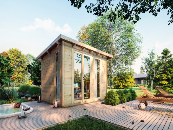 Abri de jardin Homeoffice Karvo 2 28 mm naturel