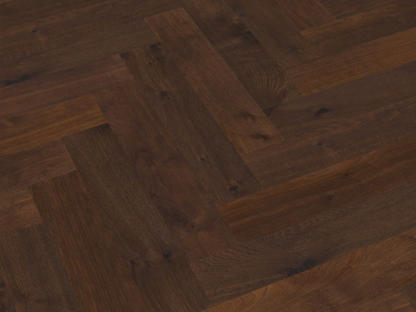 Parquet chêne lames maxi marron foncé lames de parquet brossées