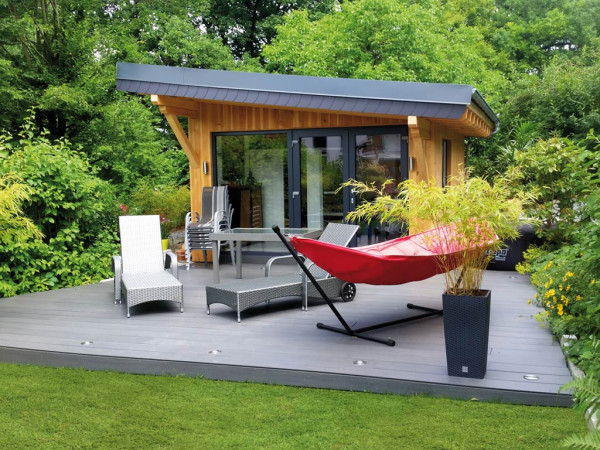 Lame de terrasse WPC Pation Dark Grey