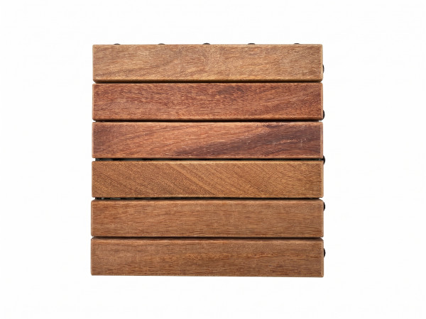 Dalle de terrasse - caillebotis en cumaru, Lisse Huilé