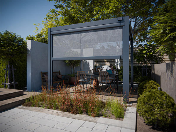 Protection solaire Anthracite pour pergola 2,9 x 2,9