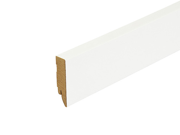 Plinthe carrée Ultra blanc brillant à peindre (âme MDF)