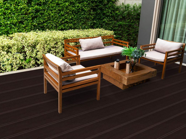 Lame de terrasse BPC aspect acajou