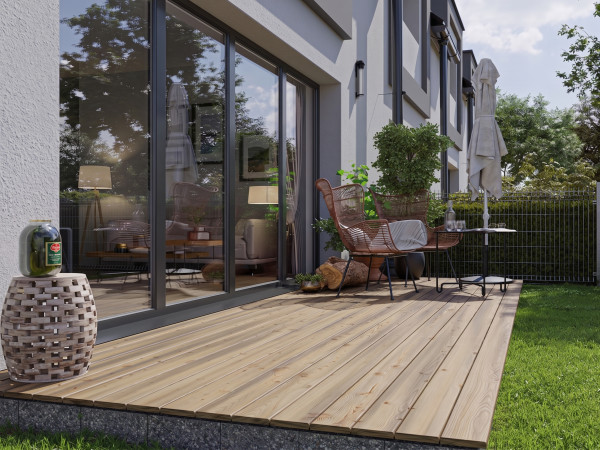 Lame de terrasse en pin KDI