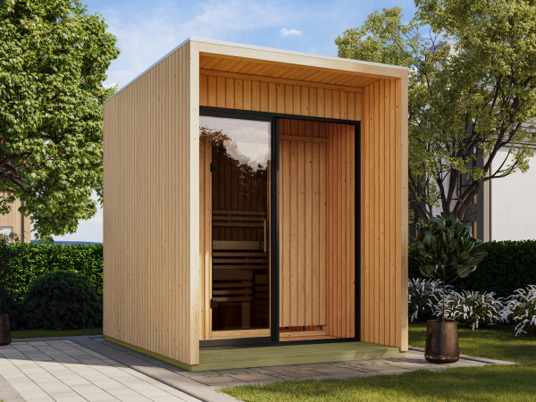 Maison de sauna Nero 1, 73 mm, naturel