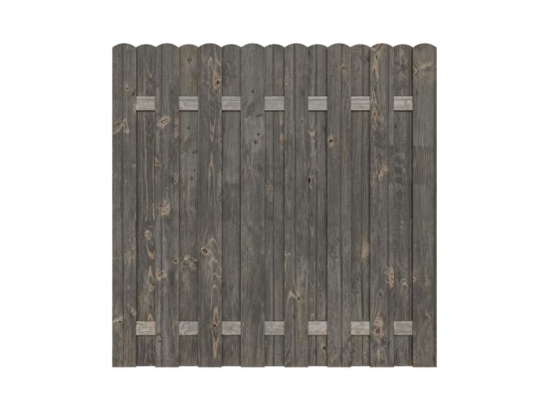 Clôture pare-vue Pinus Bohlen Clôture KDI Gris