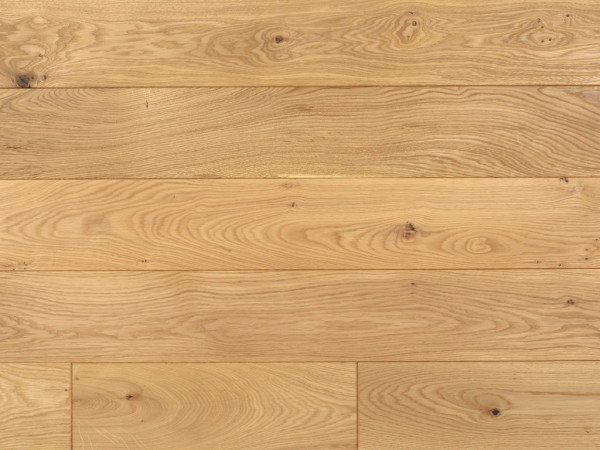 Parquet massif chêne rustique finition huile-cire dure UV, lame large