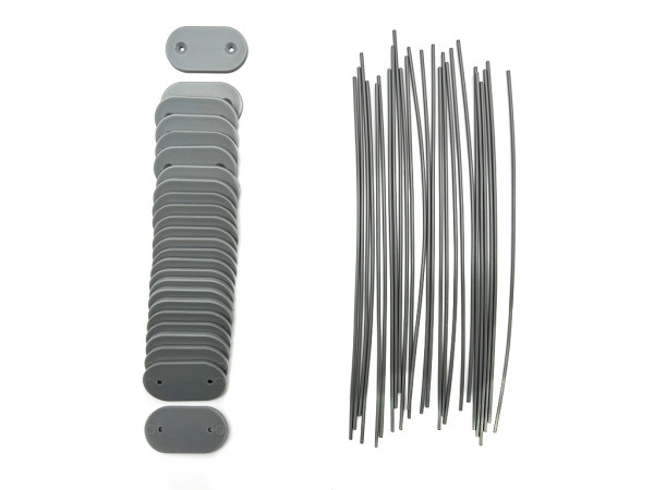 Kit de fixation pour tapis de protection visuelle en PVC