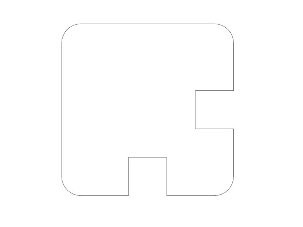 Poteau d'angle pour clôture occultante Flexano en pin autoclave