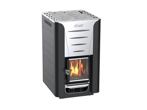 Poêle à bois pour sauna Harvia 20 Pro 24,1 kW, avec kit de cheminéeincl. kit de cheminée