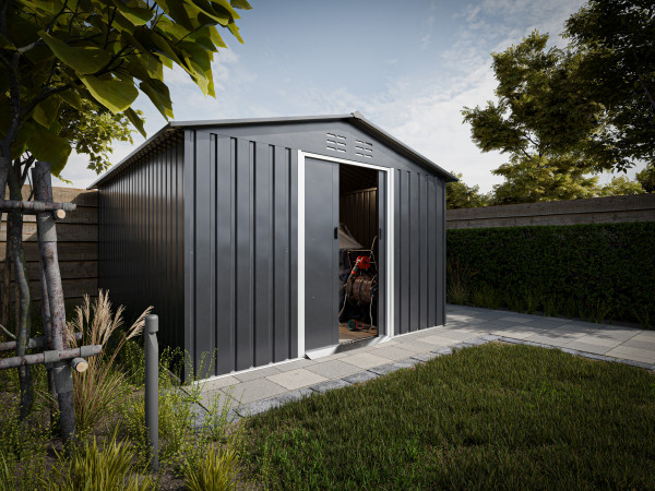 Abri à outils en métal Max anthracite