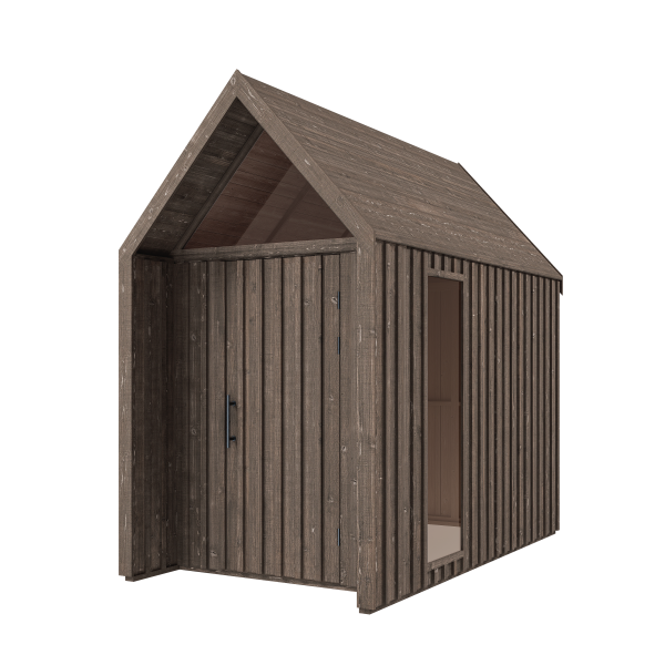 Abri de jardin ALAS Taille 1 (1622) V3 gris-brun