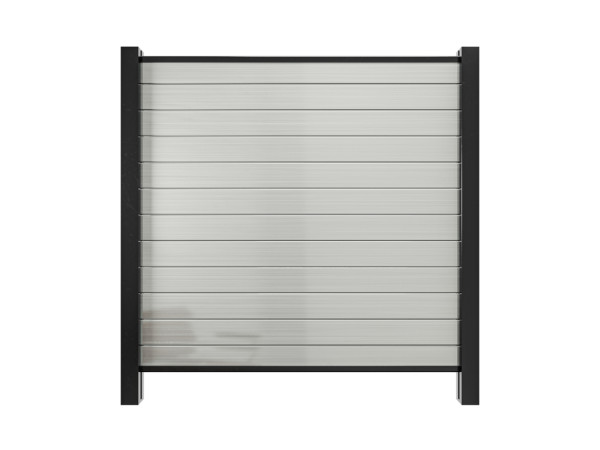 Clôture de jardin en PVC avec système d'emboîtement, couleur blanche