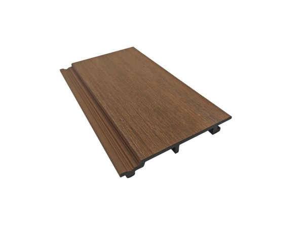 WPC quadruple profilé rhombique Teak co-extrudé
