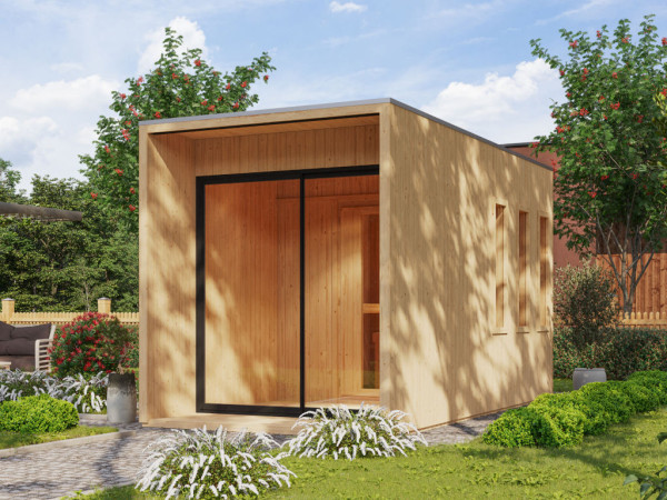 Sauna maison Musta Royal 73 mm naturel