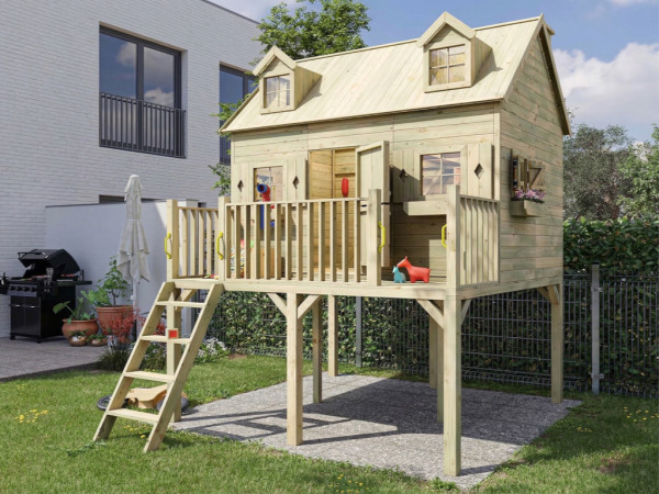 Cabane sur pilotis en bois autoclave “Madrid”