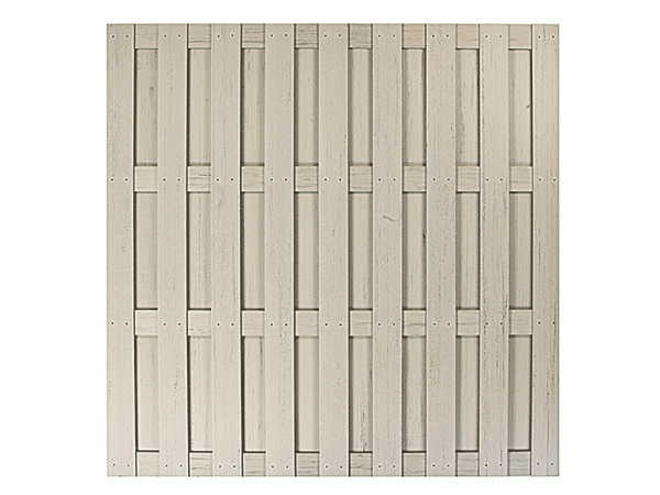 Clôture WPC Clôture à lamelles Kit complet Sable-Beige