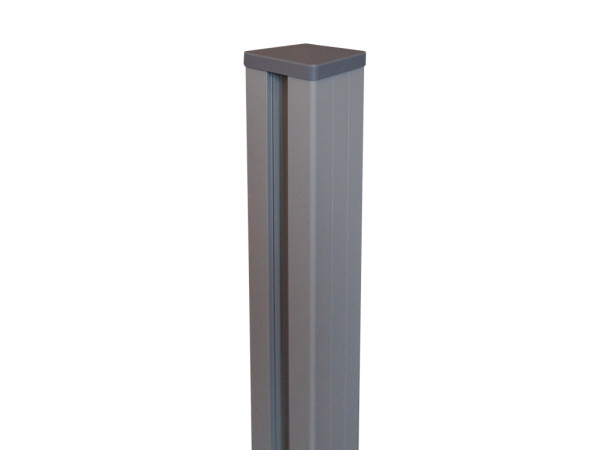 Poteau Alu Solid gris argenté