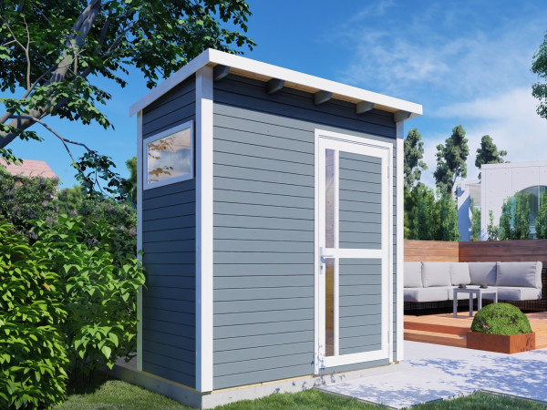 Abri de jardin Punta 1 19 mm gris clair