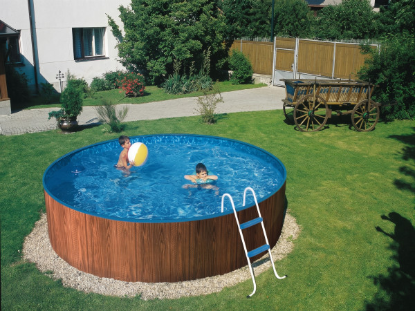 MY-Poolset Splash HOLZ m. Filtre à cartouche
