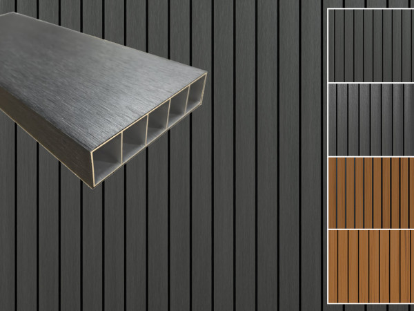 WPC Profilé rhombique quadruple oak Co Extrudé