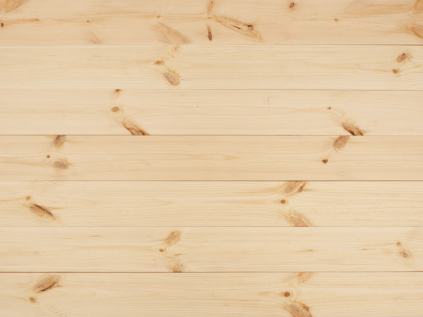 Parquet massif pin nordique tri B brut / non traité