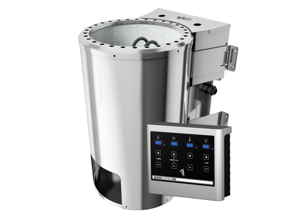 Poêle bio de sauna 3,6 kW Plug&Play avec unité de contrôle et pierres de sauna