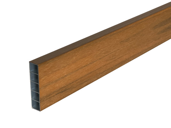 WPC Profilé rhombique quadruple Teck Co Extrudé