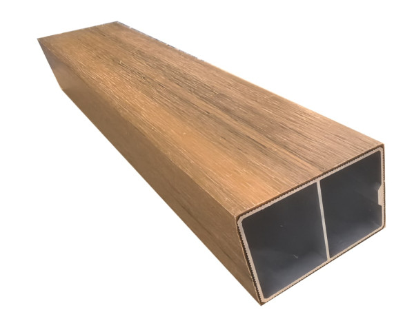 WPC Profilé rhombique quadruple beige Co Extrudé