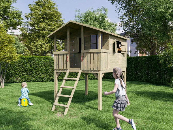 Cabane sur pilotis en bois autoclave CLASSIC Leon