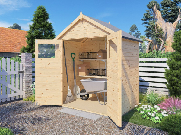 Abri de jardin Sylta 1 14 mm naturel